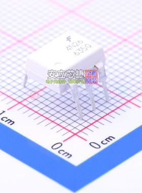 晶体管输出光耦 4N26M DIP-6 onsemi(安森美) 电子元器件全新原装