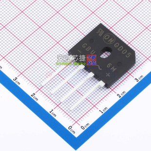 整流桥 GBU6M GBU onsemi(安森美) 电子元器件配单全新原装