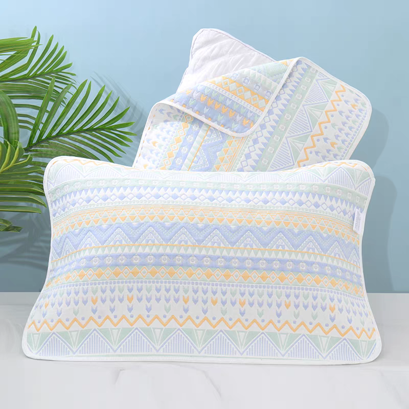 【50*80一对装】六层纯棉纱布舒适透气吸汗四季可用可机洗枕巾