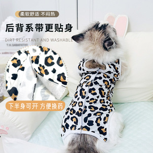 猫咪绝育服公猫母猫绝育衣服手术服断奶衣服秋冬季薄款术后服防舔
