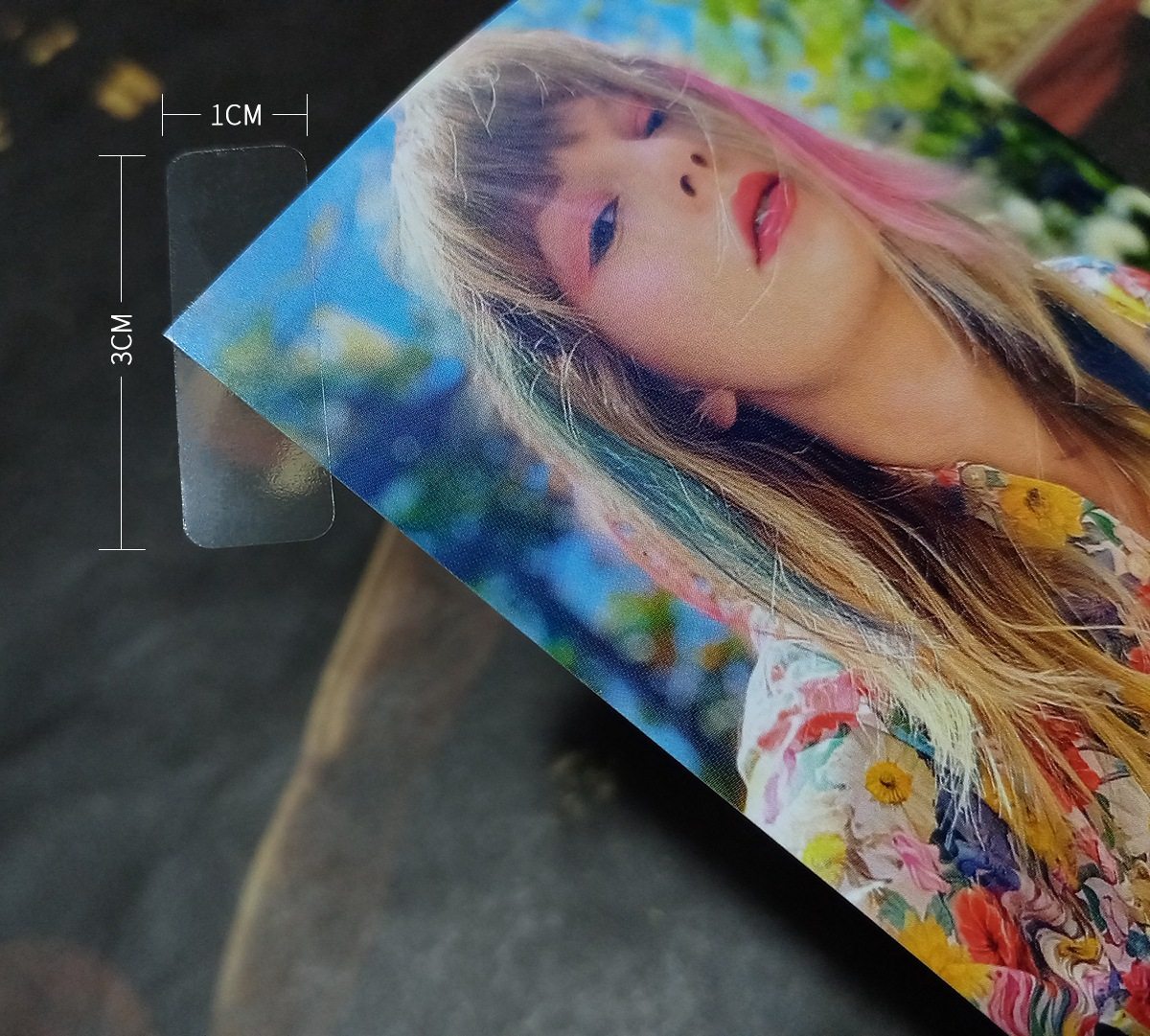 不伤墙无痕透明PVC贴海报不遮挡挂画照片墙壁纸摄影纯色装饰贴纸