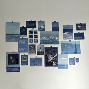 网红ins海报墙贴卧室明信片装饰用品墙壁贴画小房间改造贴纸照片