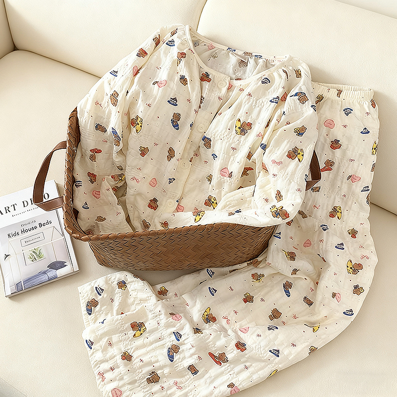 日系可爱hellokitty猫睡衣女春秋