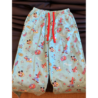 奶蓝可爱米奇高飞卡通睡裤女