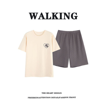 情侣睡衣夏纯棉短袖2026新款