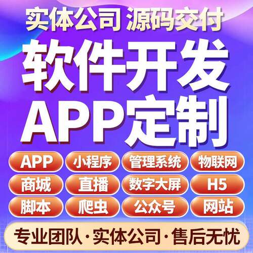 软件开发小程序定制计算机编程JAVAPHP代写源代码搭建APP游戏制作
