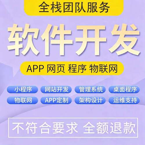 软体开发app小程序定制 程序代做商城系统网站智能体java PHP搭建