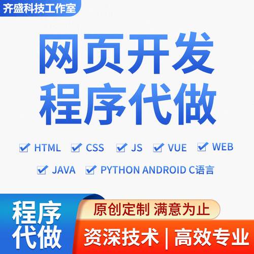 软件程序vue前端开发web网页CSS设计html代做javajs项目代码编写