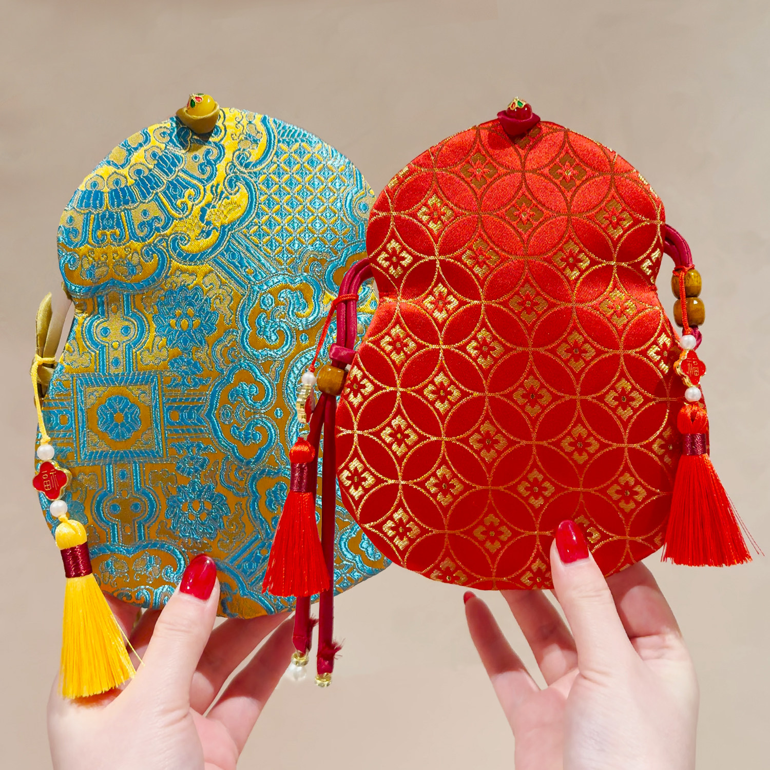 新年布艺红包袋2026马年新款宋锦葫芦包春节过年刺绣手机零钱包,节庆用品/礼品,红包/利是封,淘宝优惠券,粉丝福利购,淘宝优惠卷