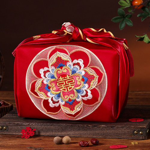 结婚包袱皮新娘陪嫁用品红包裹布