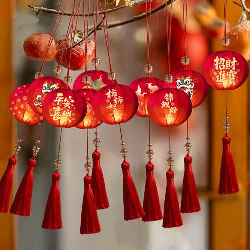 新年发光小灯笼挂饰过年春节挂件