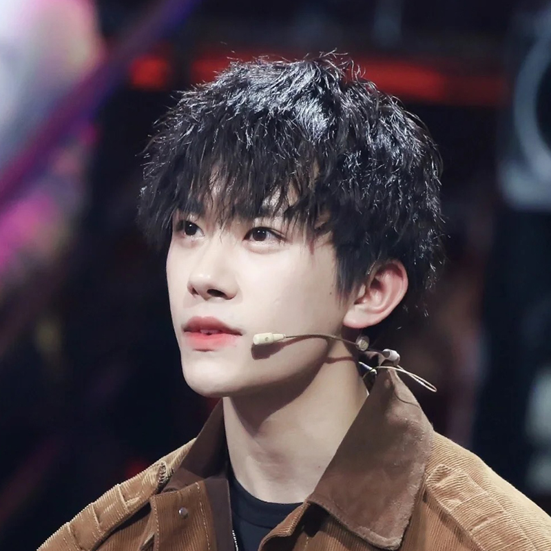 锡纸烫假发男韩版帅气短发自然蓬松全头套式男发时尚摩根烫发型