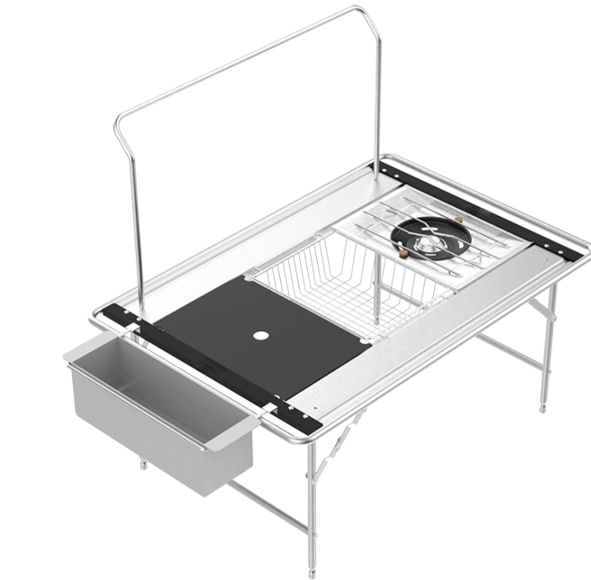 现货韩国同款峡谷线2单元IGT桌速开铝合金IGT露营3单元IGT桌