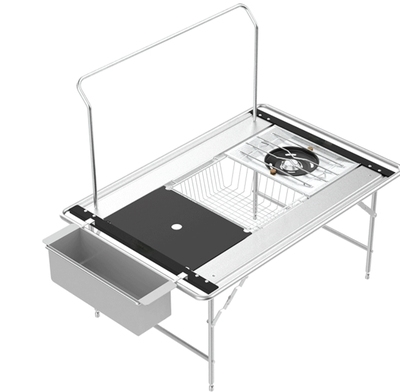 韩国同款网红峡谷线nini camp IGT桌速开铝合金IGT露营3单元IGT桌