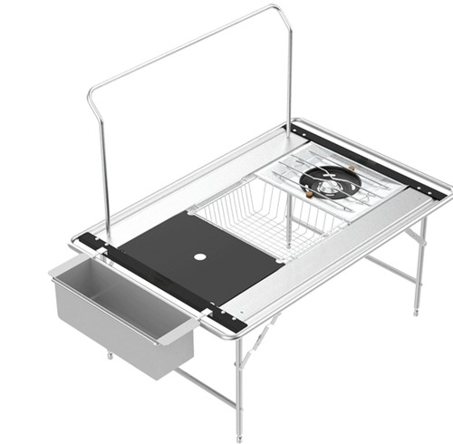 韩国同款网红峡谷线nini camp IGT桌速开铝合金IGT露营3单元IGT桌