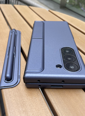 适用三星zfold6手机壳W25立式保护套w24带支架Spen商务fold5手写笔槽fold3折叠屏w23心系天下w22全包男女外壳
