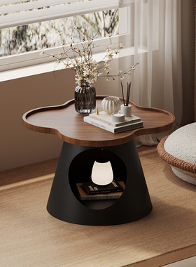 卧室飘窗小桌子中古风窗台榻榻米炕桌人宠共用复古高级感创意矮桌