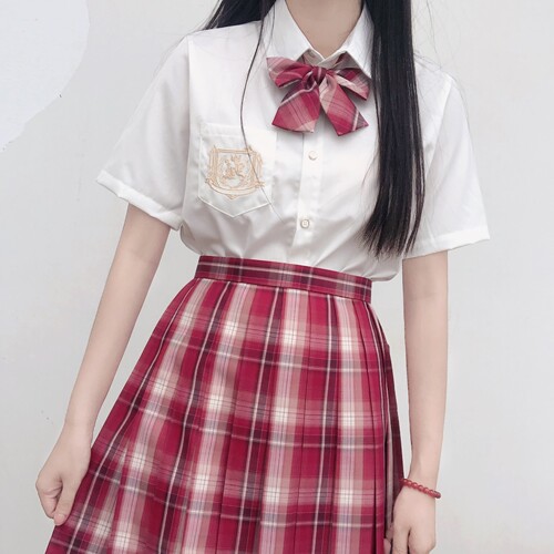 jk原创尖领基础款日系黑白色制服