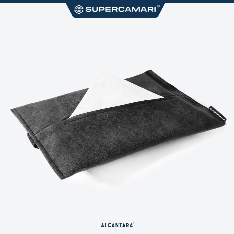 SC | Alcantara真皮牛皮高端多功能挂式遮阳板车载纸巾盒扶手箱