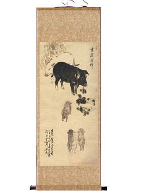 风水壁画丝绸礼品送客户装饰画