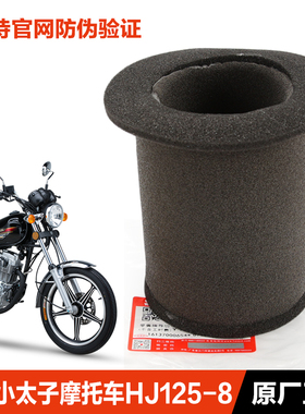 适用豪爵原装空滤国三小太子摩托车HJ125-8-8A-C-D-E-F-G-M-K