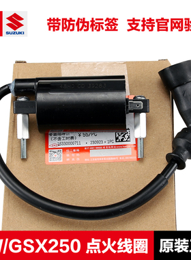 适用豪爵原装GSX250 GW DL250 DR300点火线圈高压包高压帽点火器
