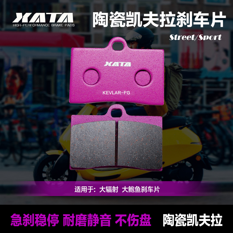 摩托车改装大鲍鱼对四大辐射HF6卡钳FR6 HF2 HF8刹车皮碟刹片配件