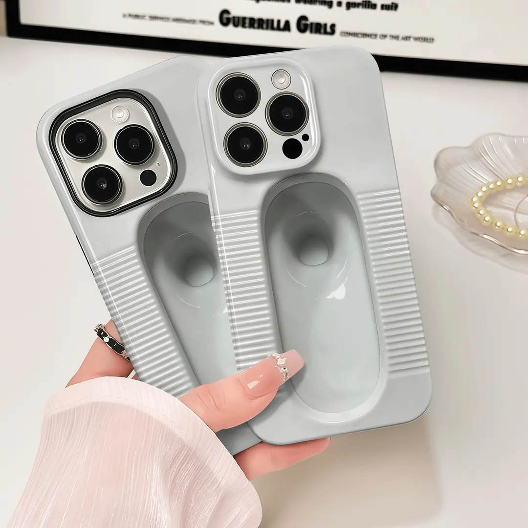 蹲便器手机壳苹果17Promax小米15随身趣味iPhone16pro华为vivo搞怪抽象恶搞OPPO蹲便厕所马桶14移动公厕p适配