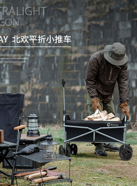 Bavay/北欢迷你手拉车家用购物车快递便携户外露营八轮小推车C01
