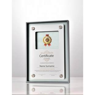 高档授权牌金属奖牌定制订做加盟商铝合金牌匾企业荣誉聘书