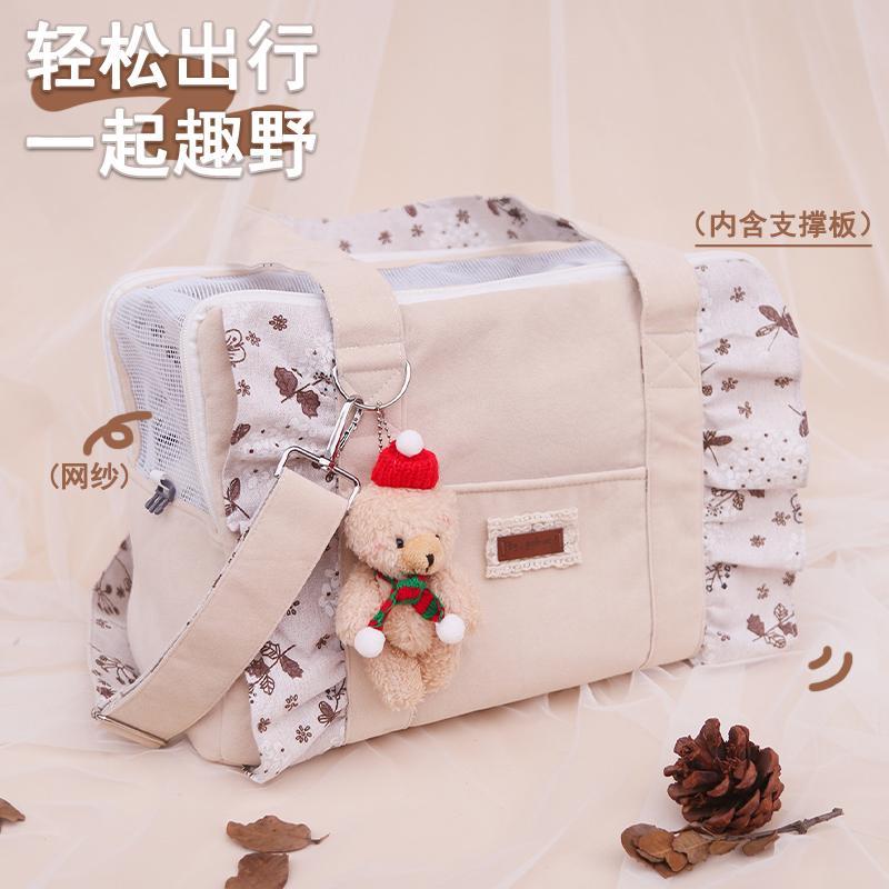 猫咪外出便携包宠物小型犬狗狗单肩斜挎猫背包出行大容量手提包袋