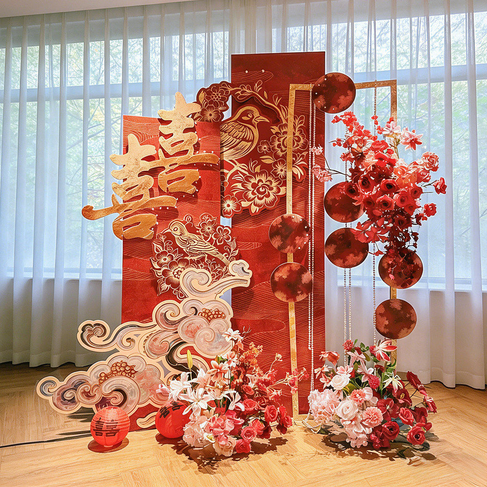 新中式婚房装饰喜字背景墙套装结婚客厅卧室布置用品红色喜字KT板,节庆用品/礼品,婚房装扮用品,淘宝优惠券,粉丝福利购,淘宝优惠卷