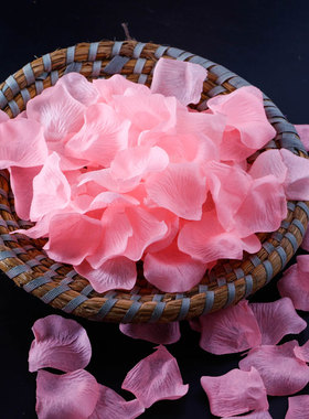 无纺布仿真花瓣玫瑰花结婚表白手撒花T台装饰婚礼撒花瓣制造浪漫