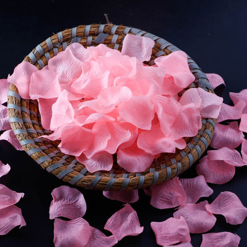 无纺布仿真花瓣玫瑰花
