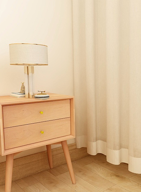 FUJU个性压皱窗纱经典日式简约客厅卧室阳台梦幻轻盈白纱窗纱纱帘