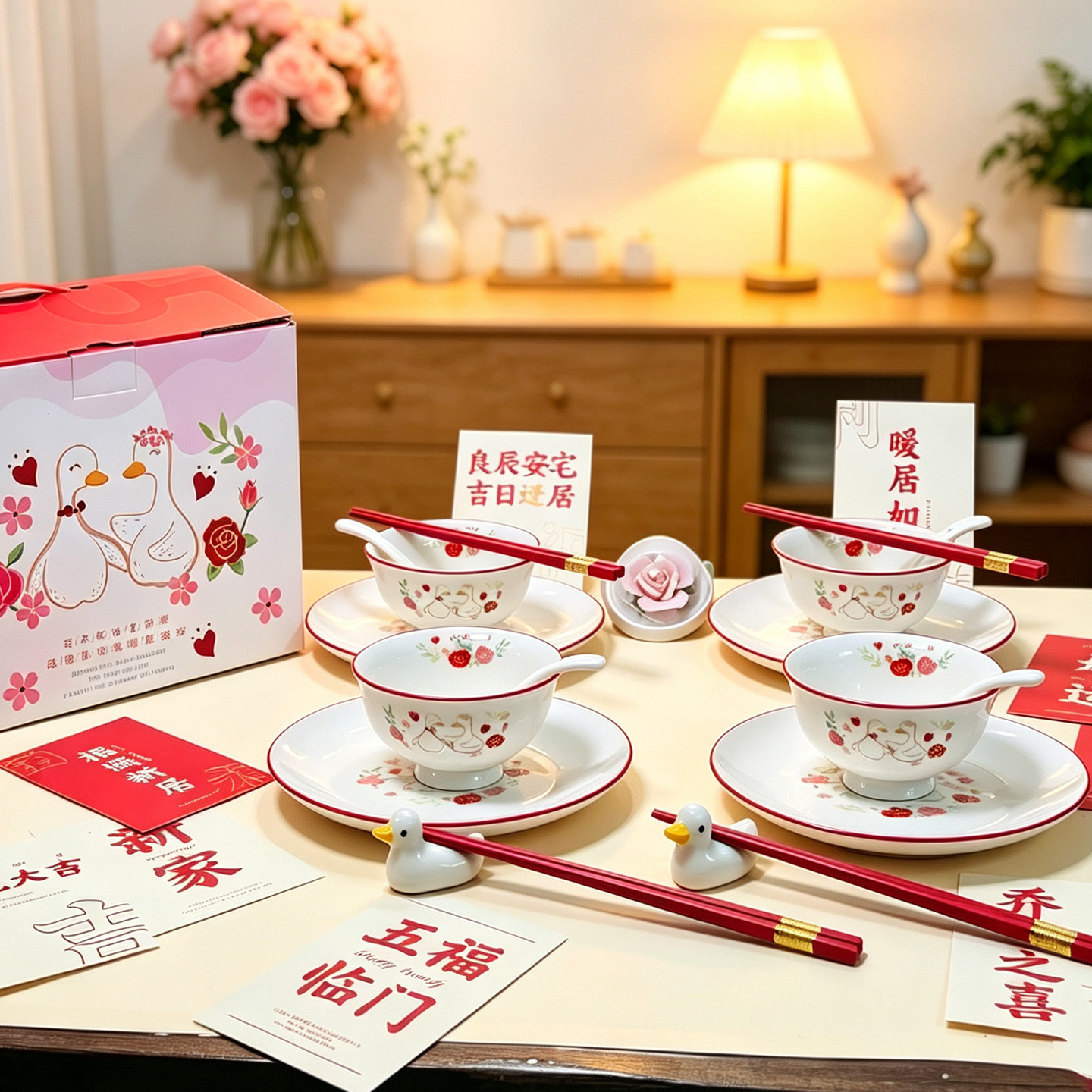 高颜值陶瓷餐具套装新婚乔迁