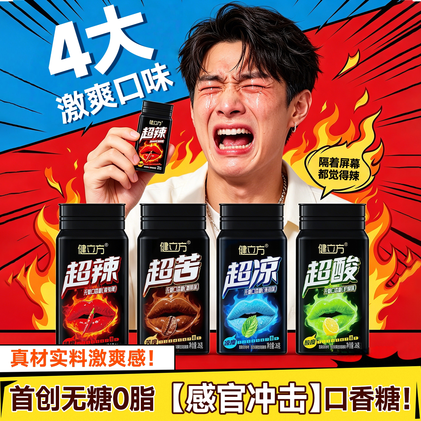全新4口味！无糖0脂口香糖无负担图片