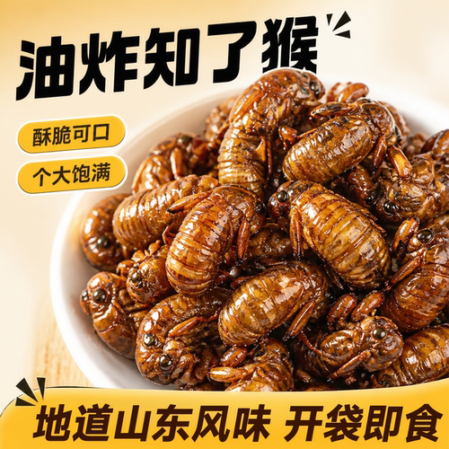 超多人回购的山东特产知了猴油炸