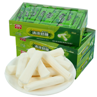 美乐清凉奶糖薄荷味牛奶糖劲凉清爽软糖童年怀旧糖果零食喜糖批发