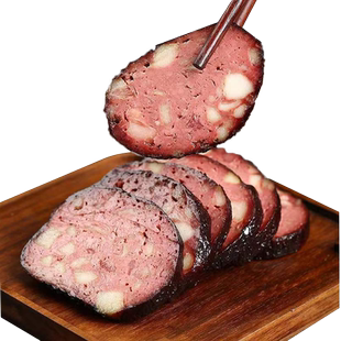 猪血丸子湖南邵阳柴火烟熏血豆腐宝庆猪血粑粑武冈特产农家熏圆子