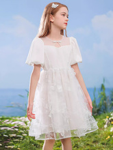Детское белое нарядное платье фото