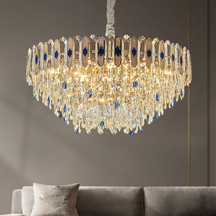 美莎拉帝法式 后现代轻奢卧室别墅饭厅灯具 风客厅水晶吊灯2025新款