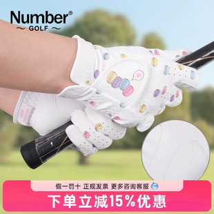 Number高尔夫手套女防晒夏季透气轻薄防滑手套球童高尔夫球双手套