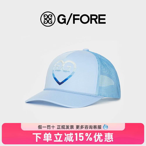 GFORE吉福高尔夫球帽女士有顶帽天蓝色G4鸭舌帽遮阳帽子透气golf