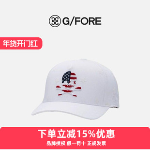 GFORE高尔夫球帽男士帽子鸭舌帽棒球帽遮阳帽G4白色透气新款