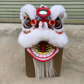 高档羊毛舞狮泡沫10寸12寸5号传统少年礼物新款 节目表演醒狮双人