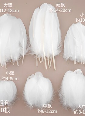 白色羽毛渐变DIY材料演出火鸡婚庆摄影内衬鹅毛道具饰品婚庆服装