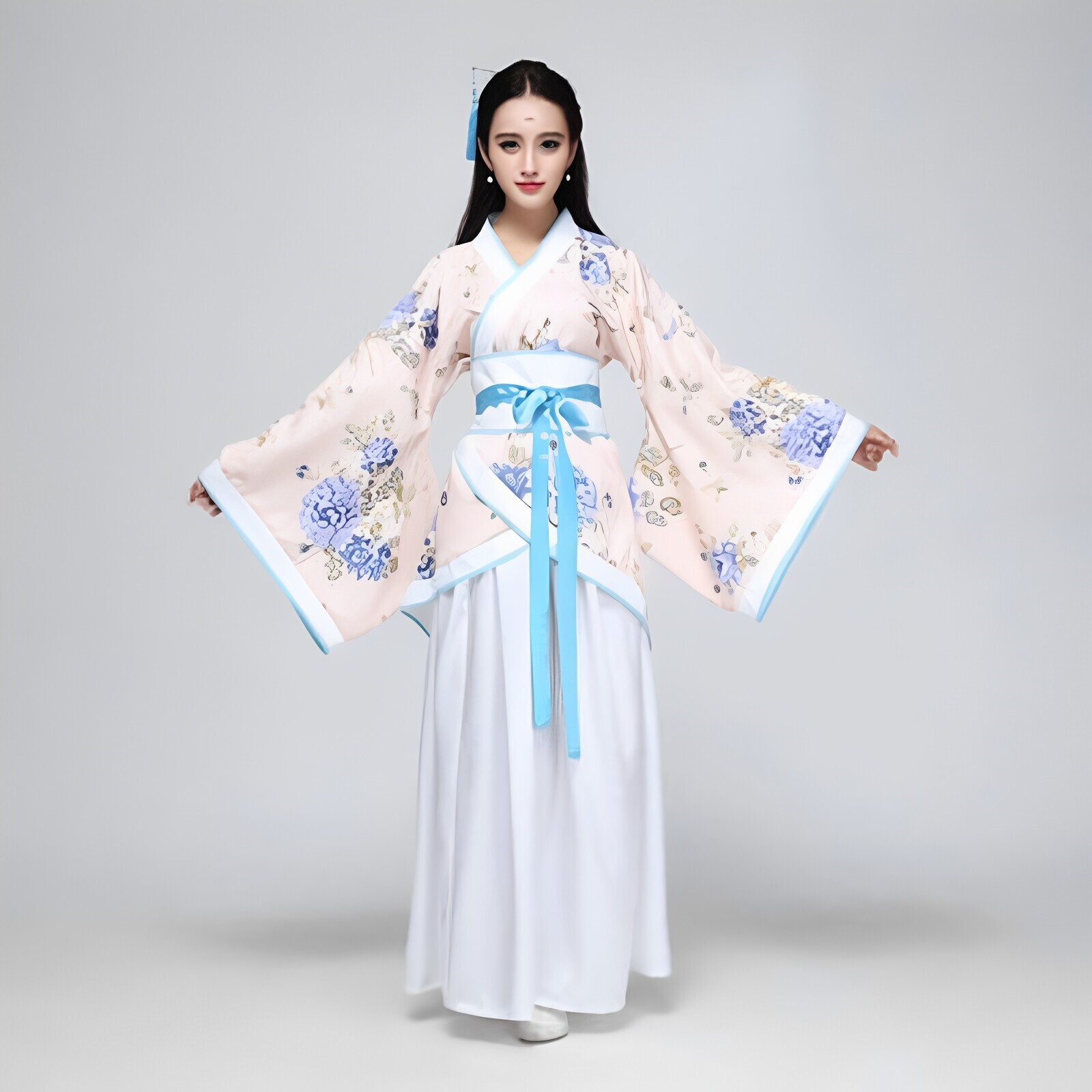 古装服装仙女唐朝中式飘逸贵妃白色戏服公主高端古代复古套装国学