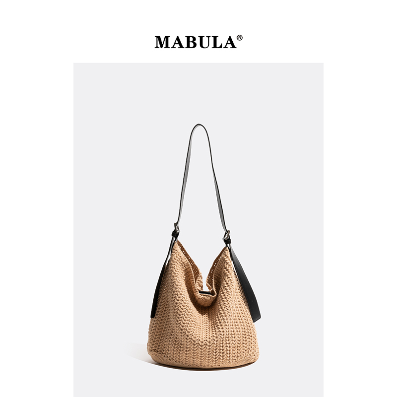 MABULA编织包小众设计托特包