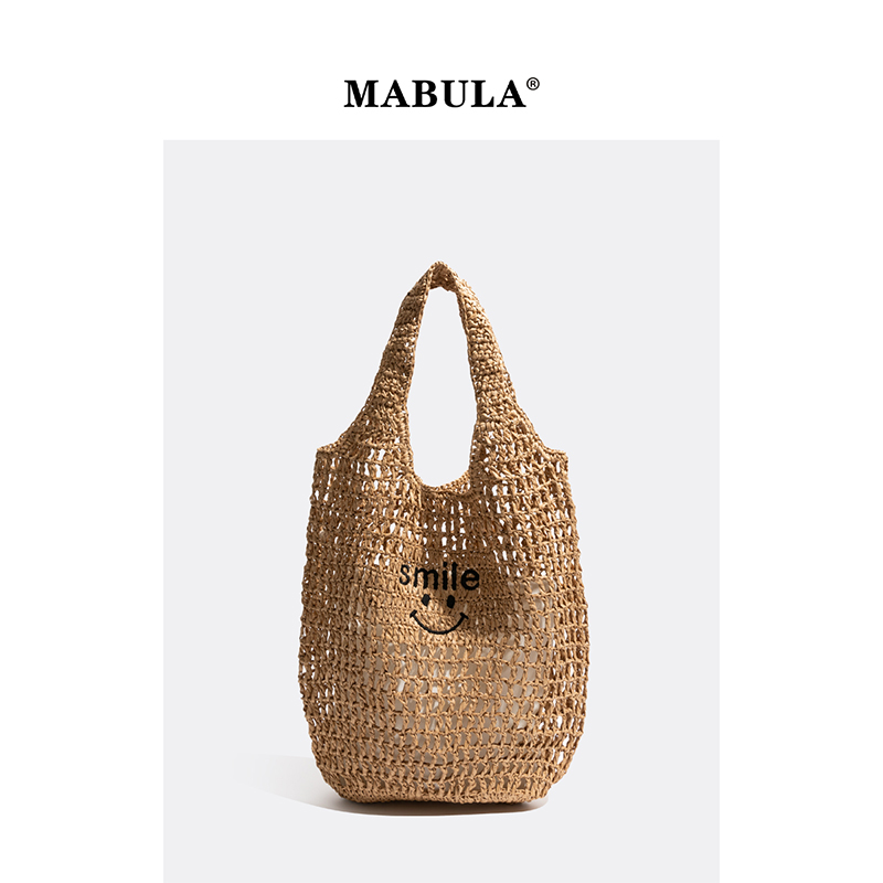 MABULA2025新款笑脸托特包